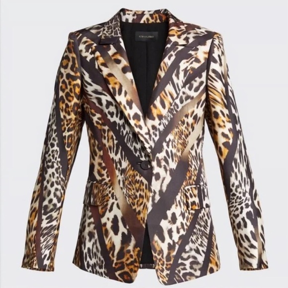 Kobi Halperin - Mackenzie Silk Jacket - Mixed Animal Print - Picture 3 of 13